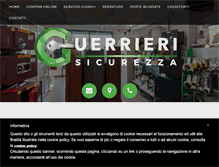 Tablet Screenshot of guerrieriserrature.it